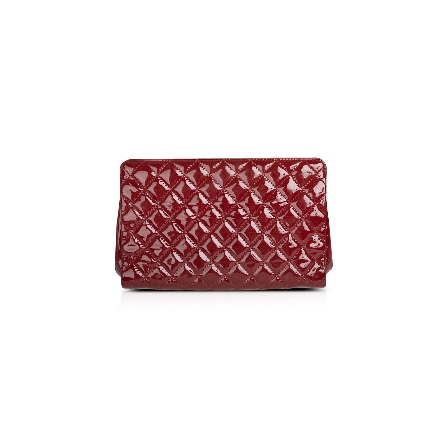 Chanel Patent Timeless CC Frame Leather Travel Bag