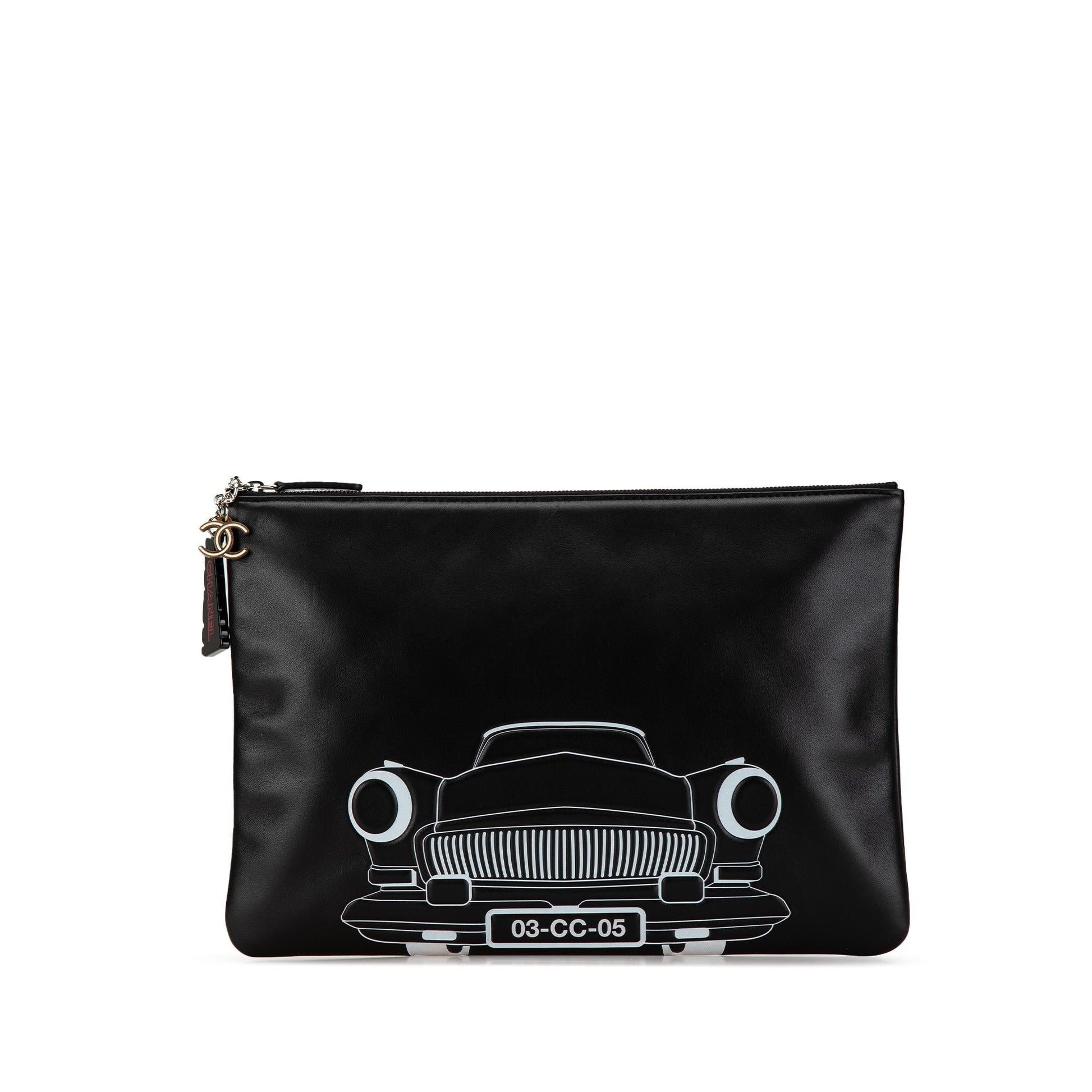 Chanel Printed Lambskin La Habana O SHG-Zimn5u Clutch Bag