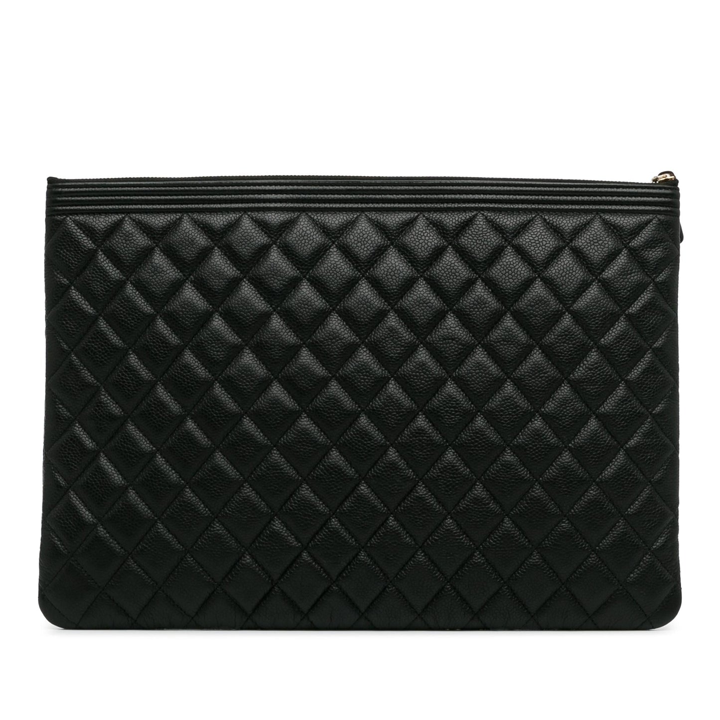 Chanel Quilted Caviar Boy O SHG-AMsEwy Clutch Bag