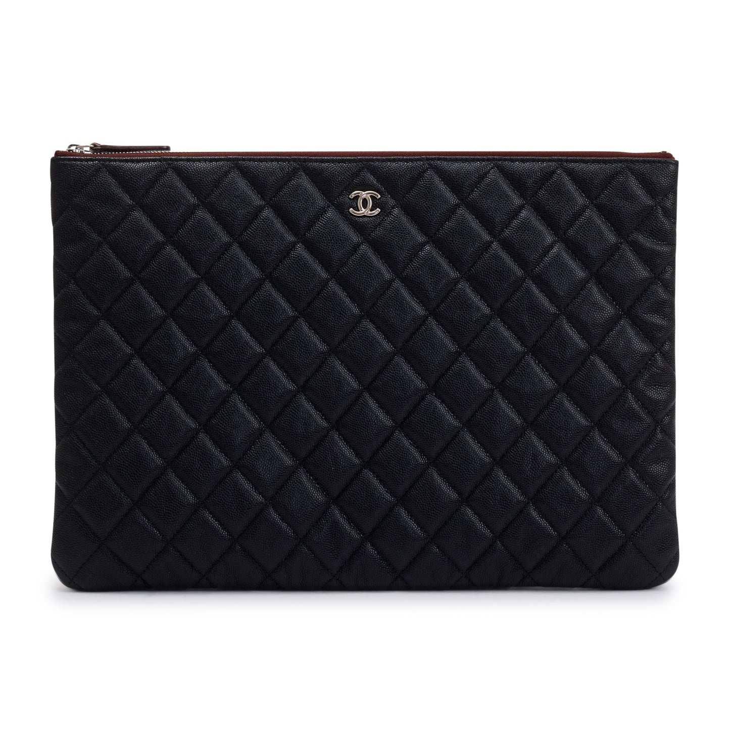 Chanel Quilted Caviar O Leather Travel Bag
