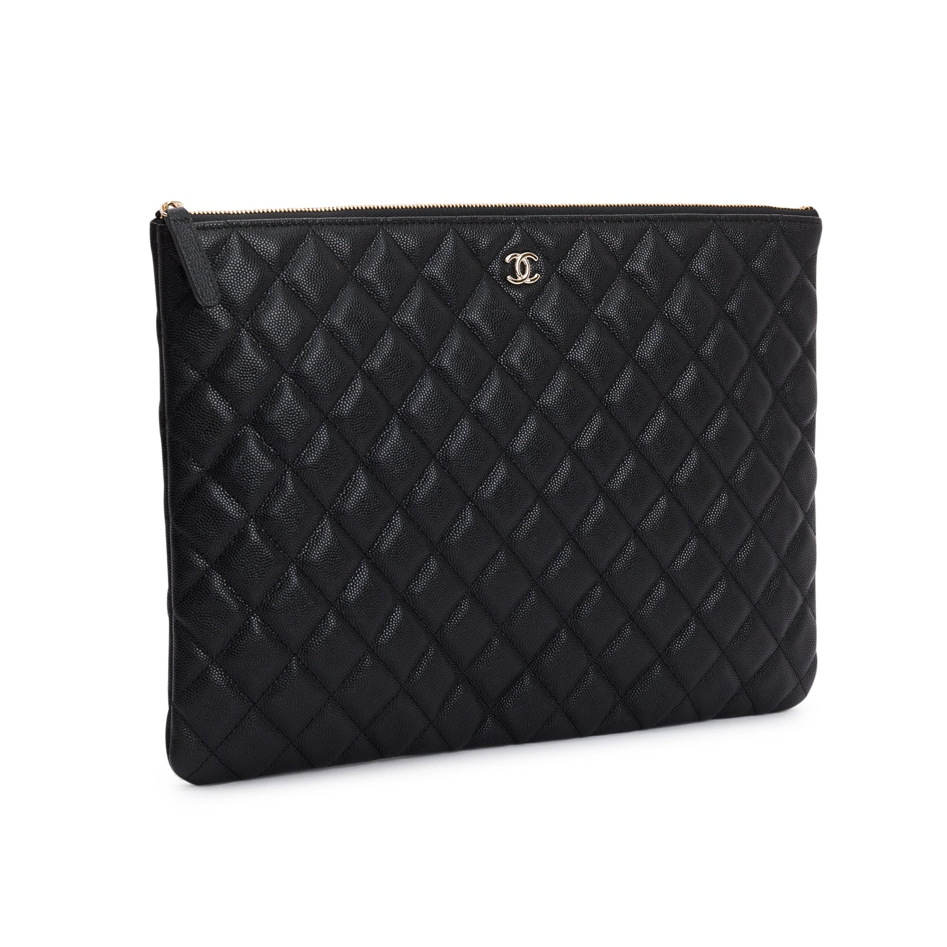 Chanel Quilted Caviar O Leather Travel Bag Authenticity Card