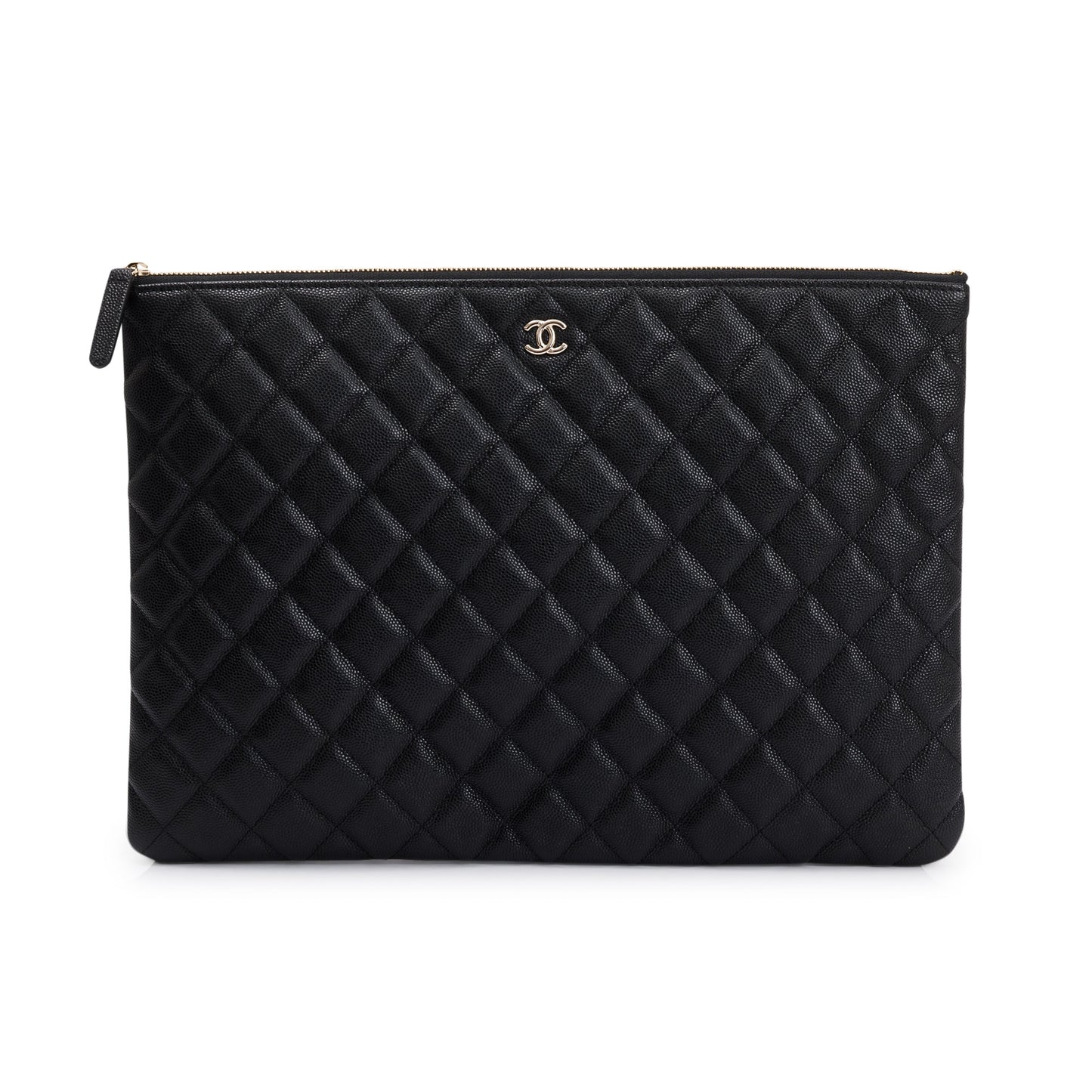 Chanel Quilted Caviar O Leather Travel Bag Authenticity Card
