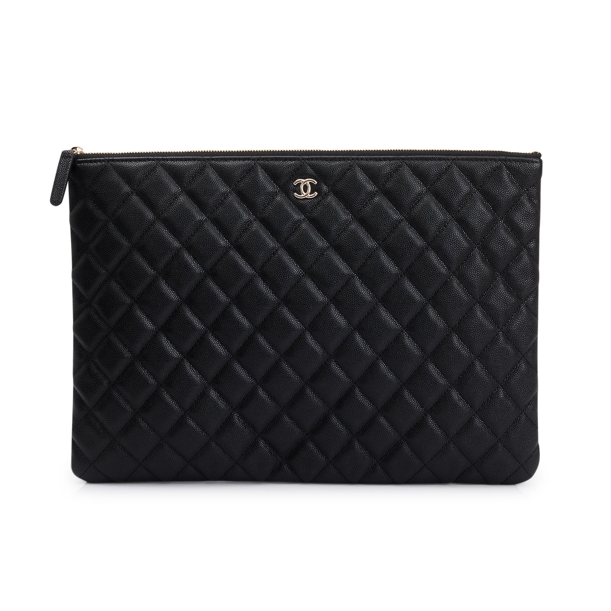 Chanel Quilted Caviar O Leather Travel Bag Authenticity Card