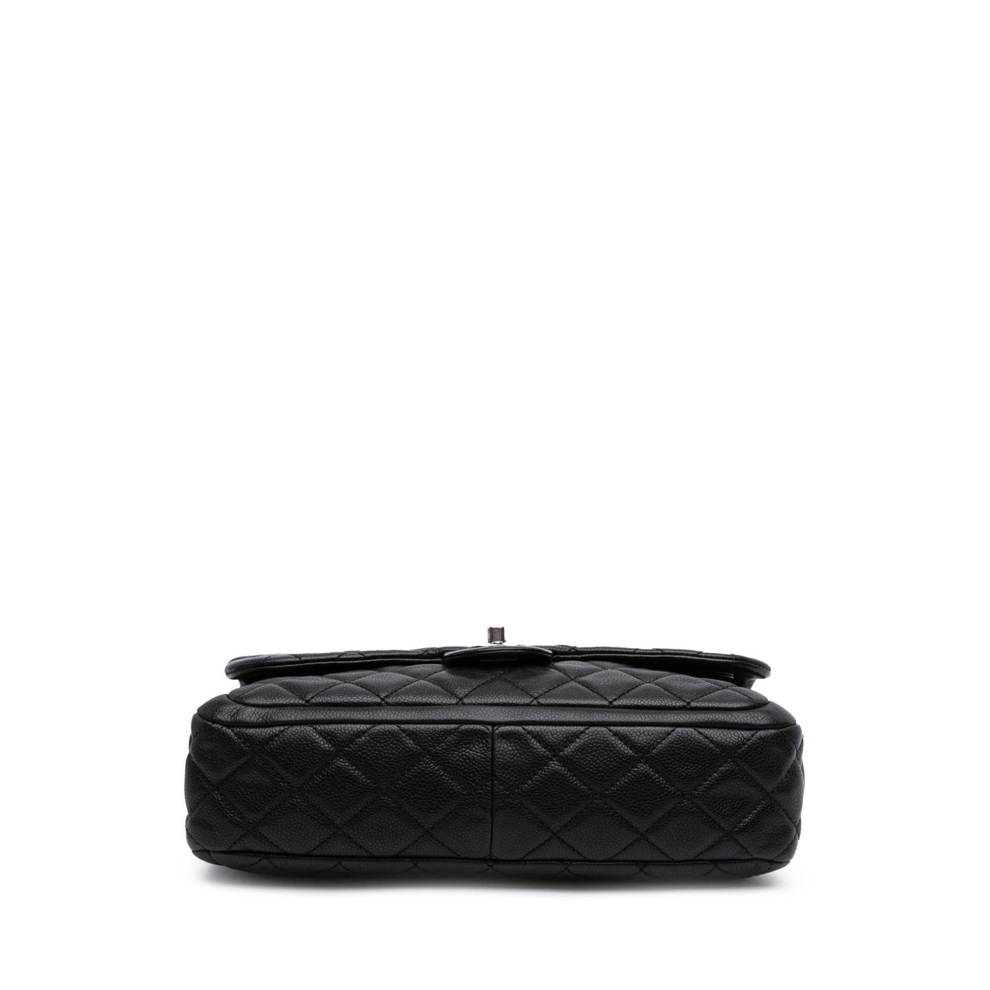 Chanel Quilted Caviar Now Forever Flap Handbag