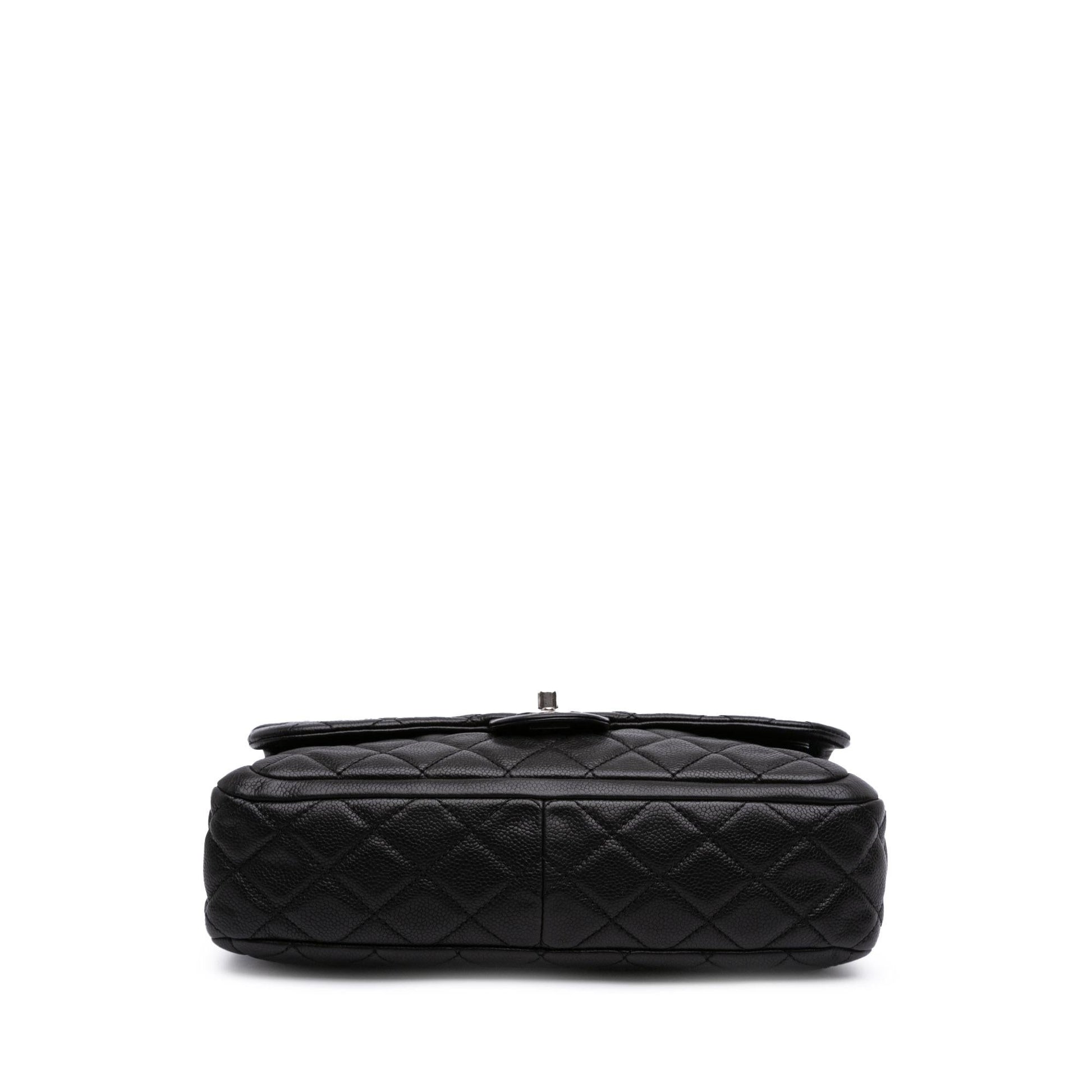 Chanel Quilted Caviar Now Forever Flap Handbag Flap 1