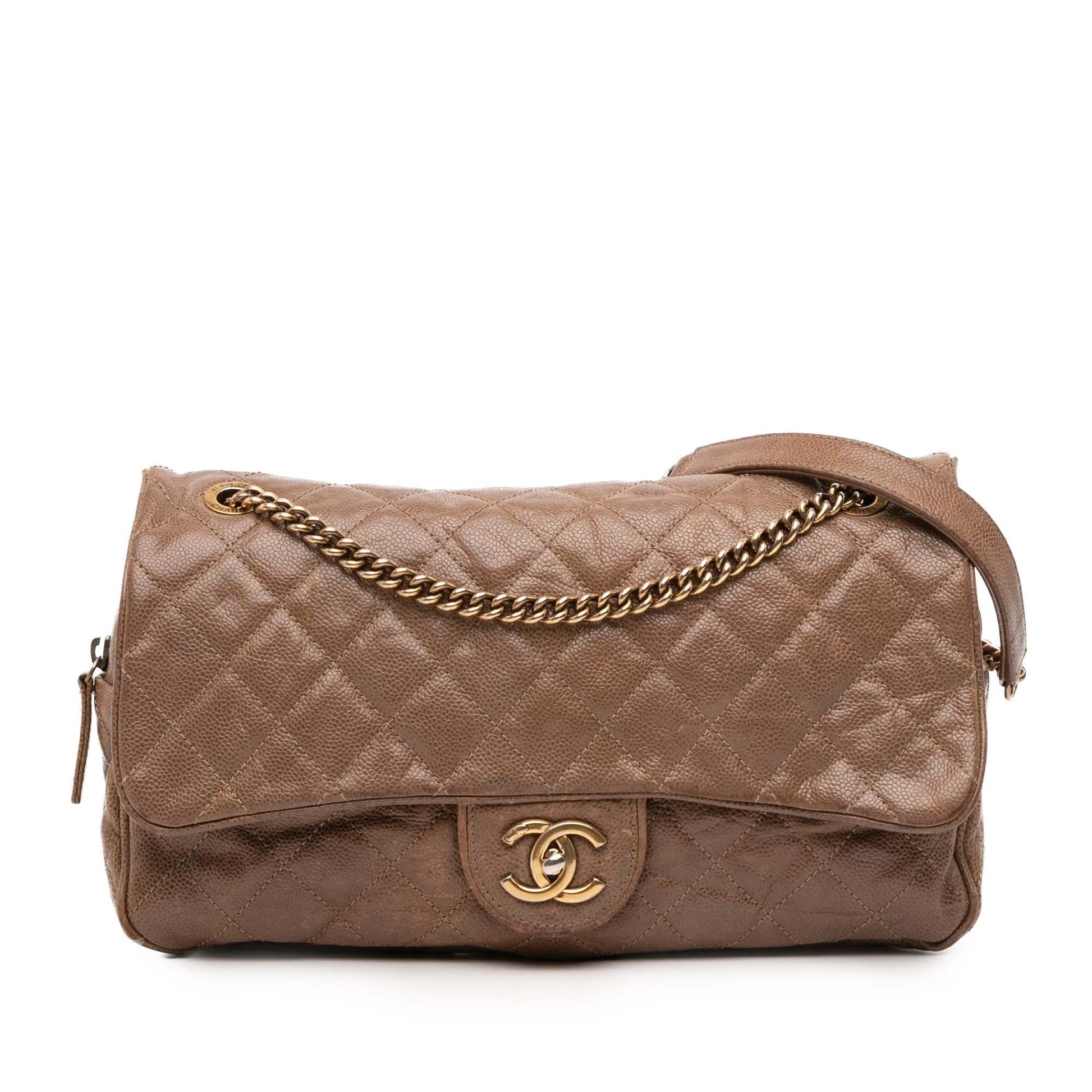 Chanel Quilted Caviar Shiva Flap Handbag Flap 1