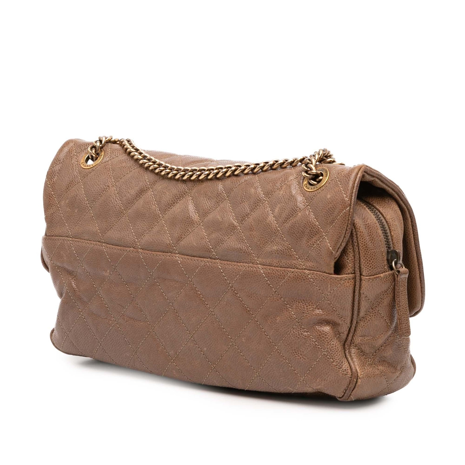 Chanel Quilted Caviar Shiva Flap Handbag Flap 1