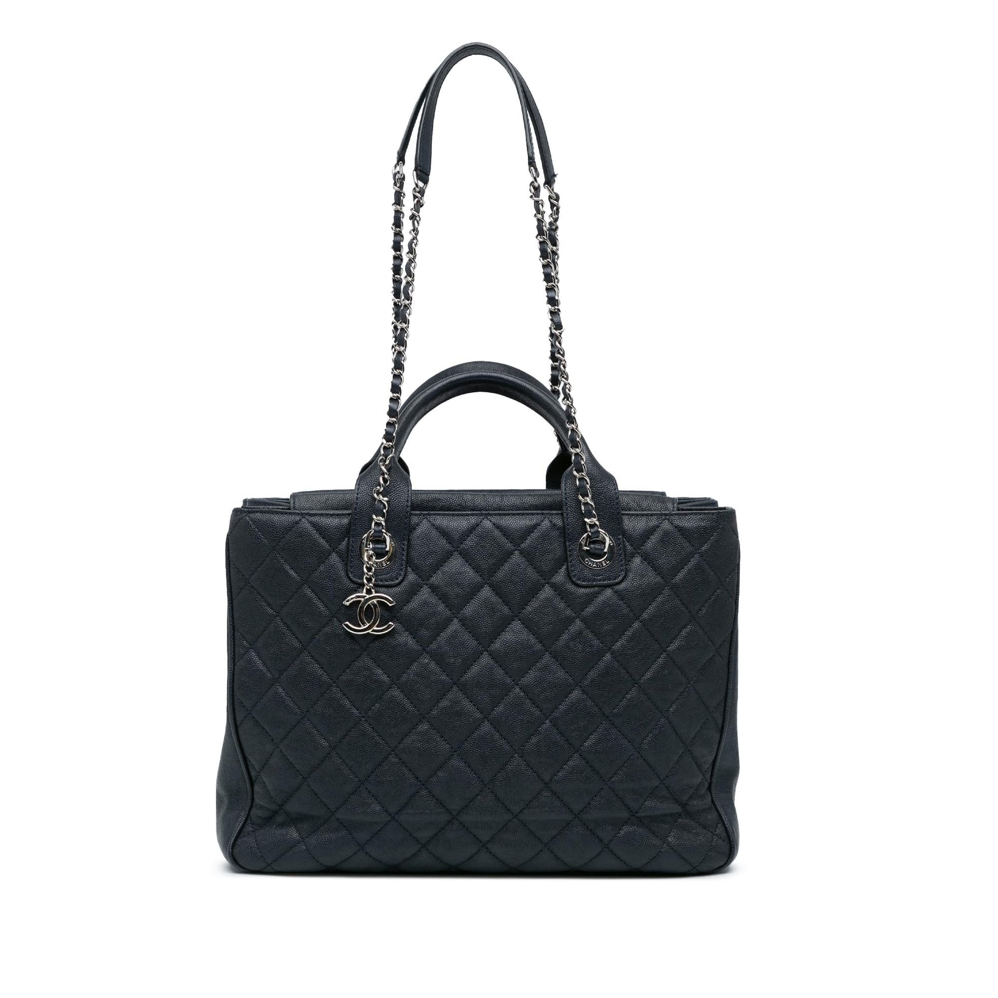Chanel Quilted Caviar Urban Companion Tote Bag