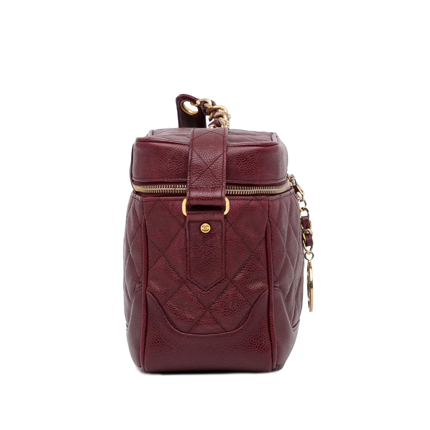Chanel Quilted Caviar Zip Box SHG-bYsFZH Handbag