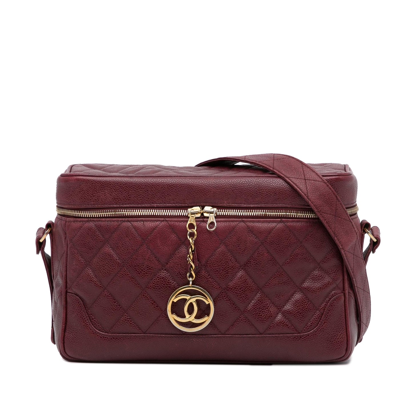 Chanel Quilted Caviar Zip Box SHG-bYsFZH Handbag
