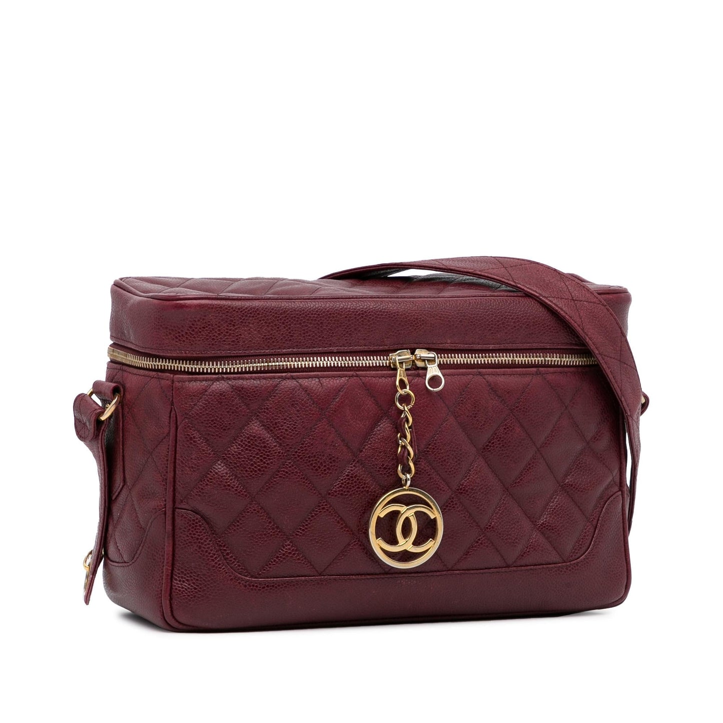 Chanel Quilted Caviar Zip Box SHG-bYsFZH Handbag
