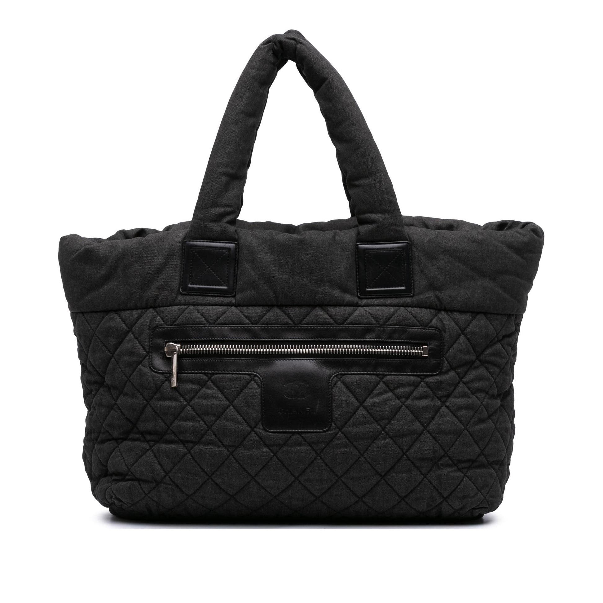 Chanel Quilted Denim Coco Cocoon Tote Bag