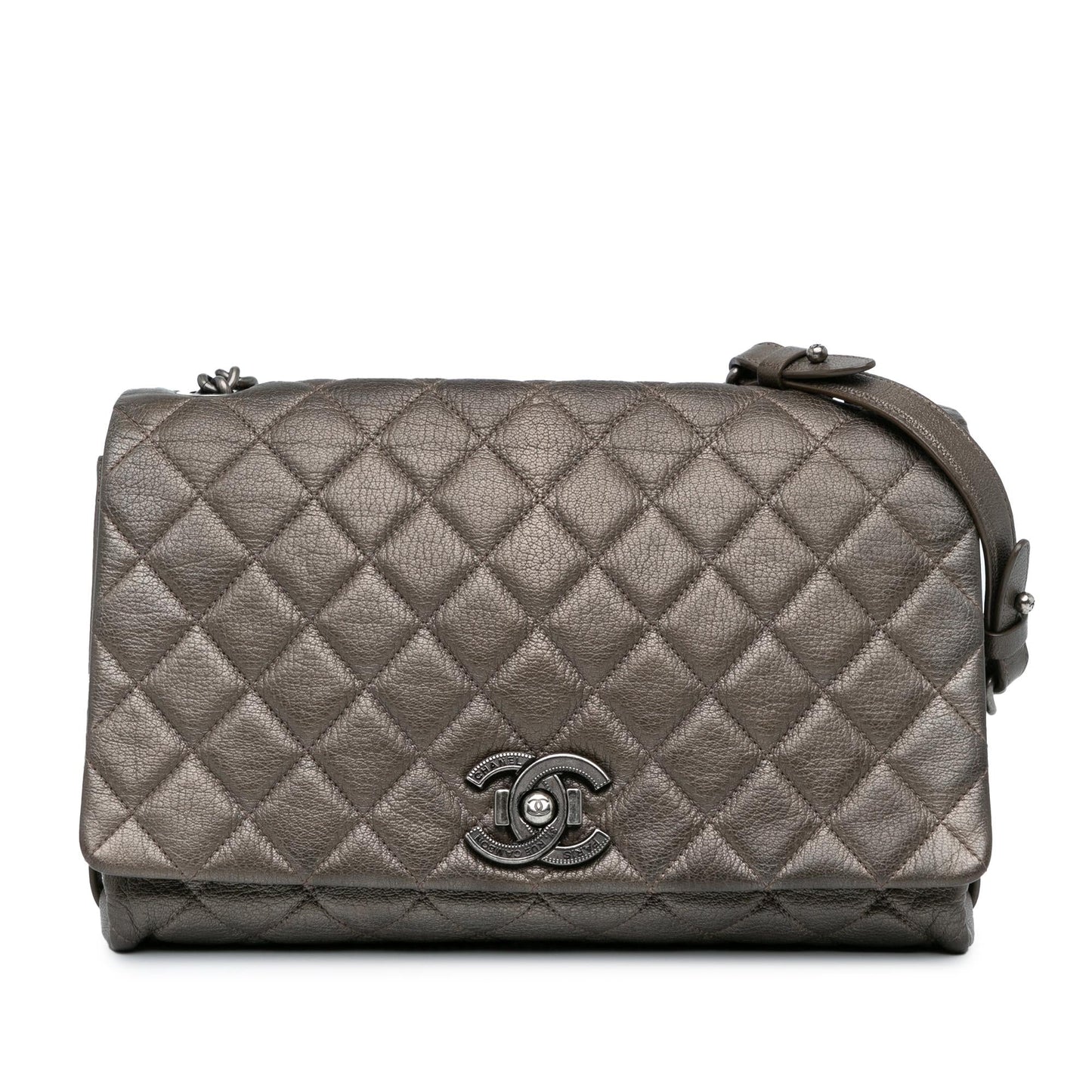 Chanel Quilted Goatskin City Rock Flap SHG-fwEZu2 Handbag