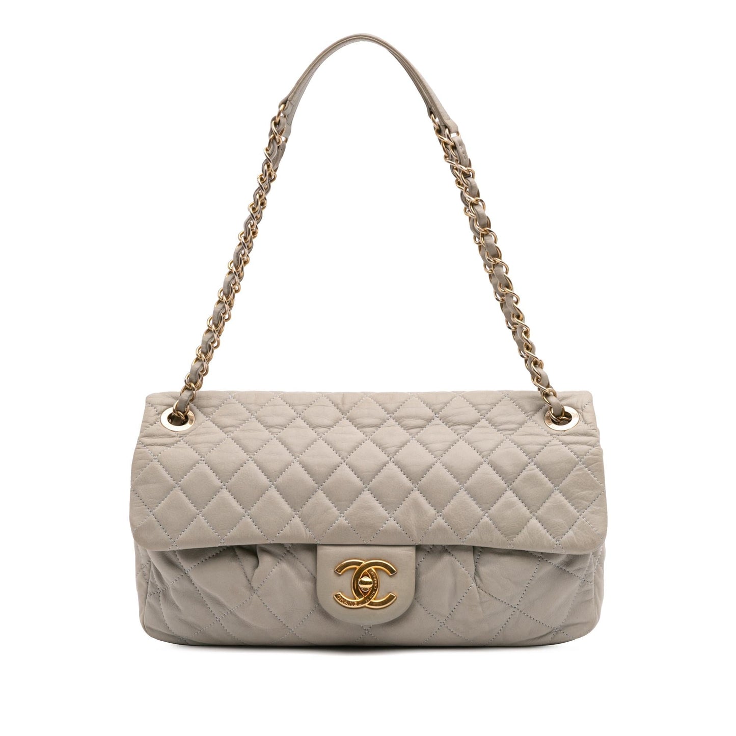 Chanel Quilted Iridescent Calfskin Coco Pleats Flap Handbag Flap 1