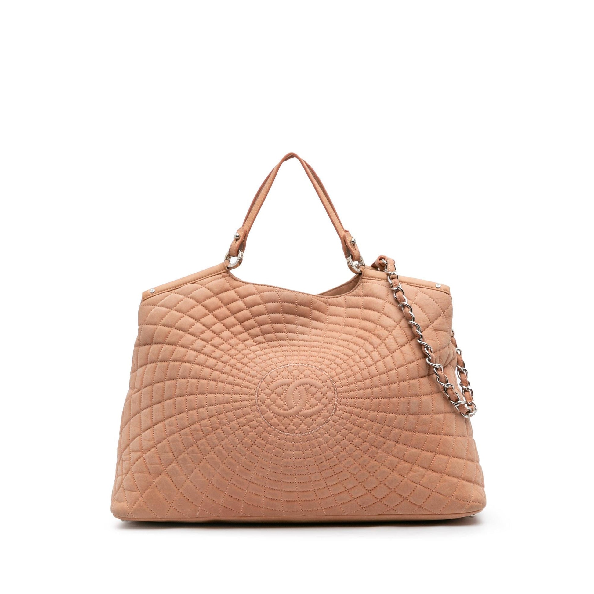 Chanel Quilted Iridescent Calfskin Sea Hit Tote Bag