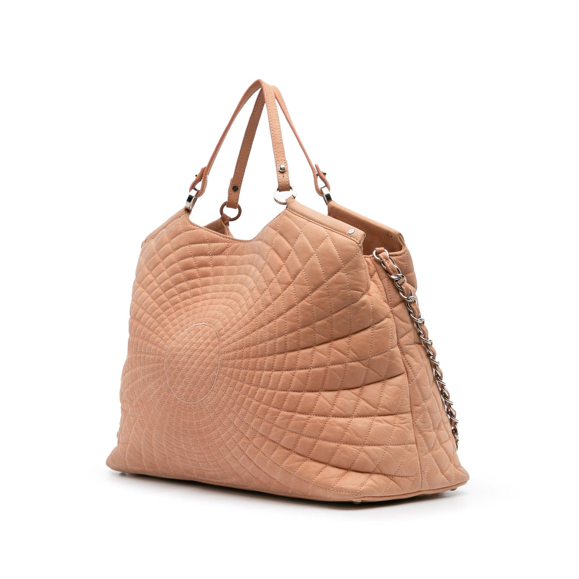 Chanel Quilted Iridescent Calfskin Sea Hit Tote Bag