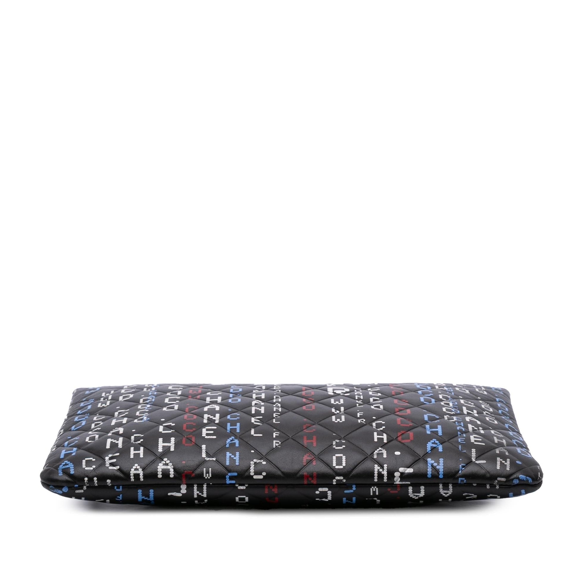 Chanel Quilted Lambskin Data Center O Clutch Bag
