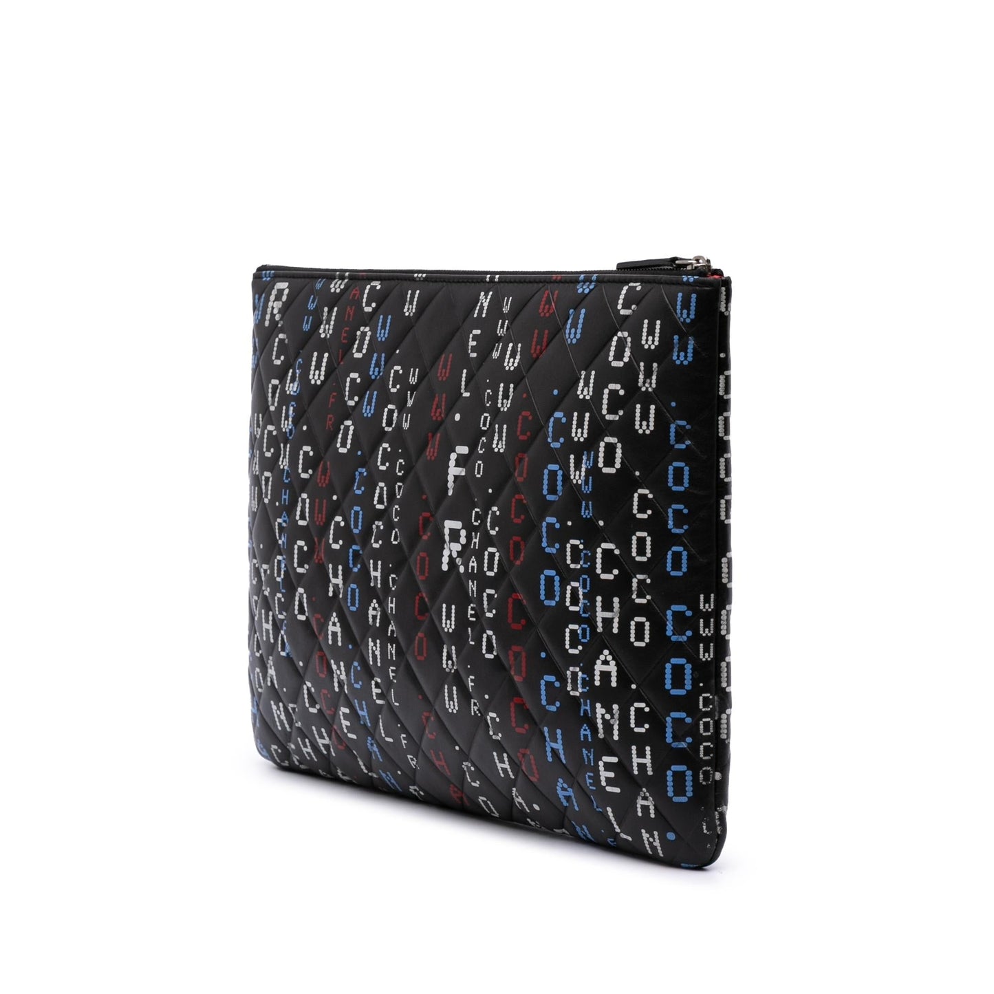 Chanel Quilted Lambskin Data Center O Clutch Bag