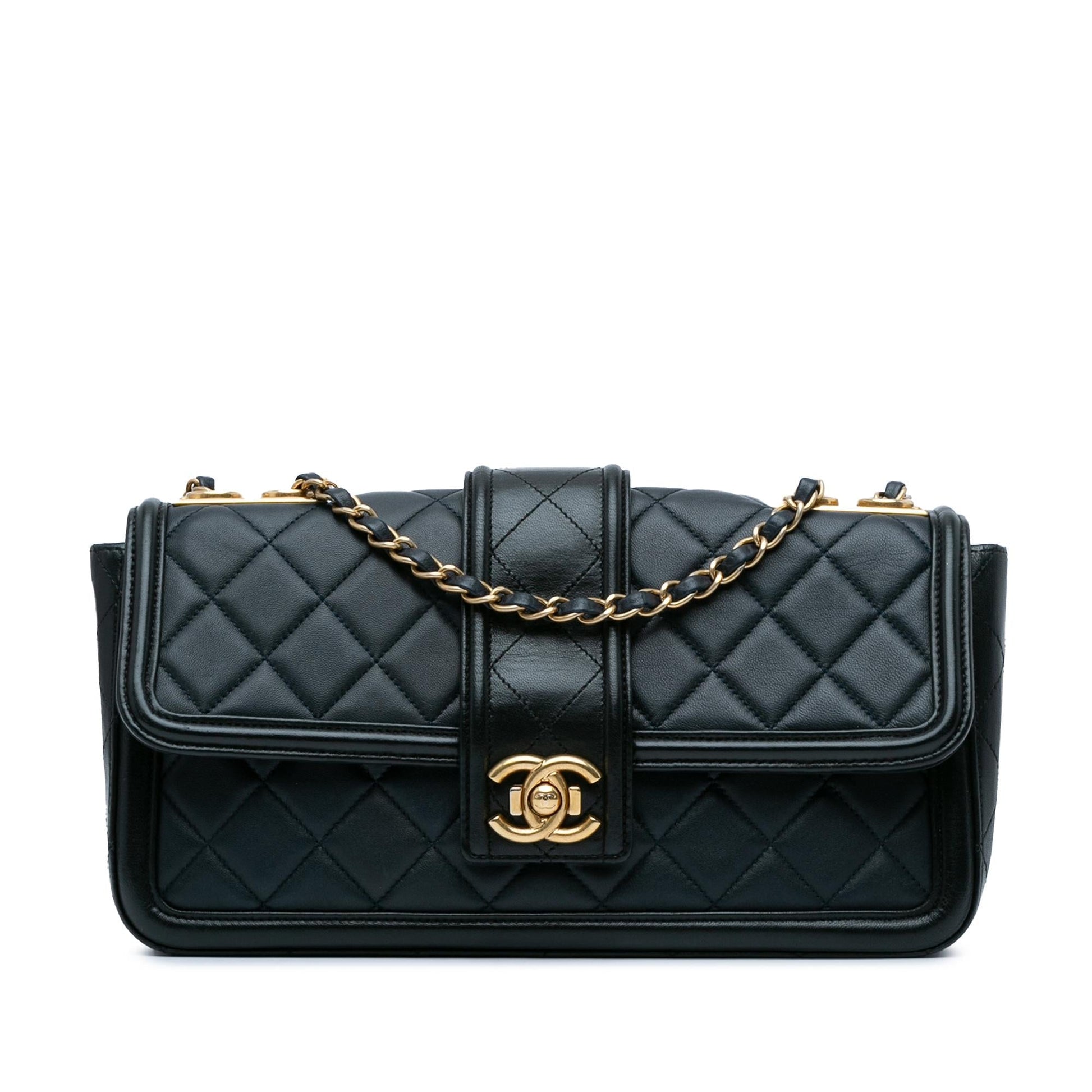 Chanel Quilted Lambskin Elegant CC Flap SHG-wLeTJV Handbag
