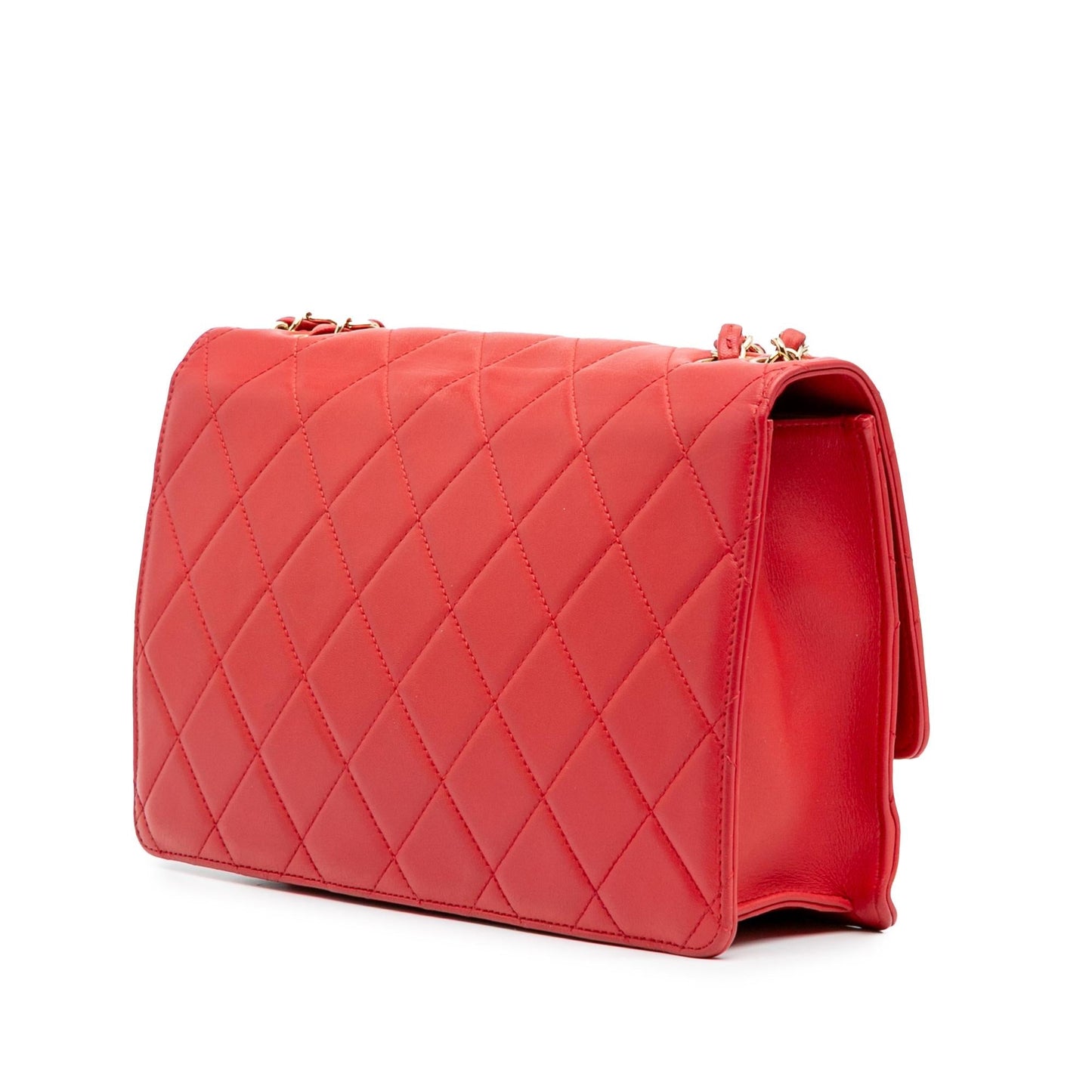 Chanel Quilted Lambskin Golden Class Flap Handbag