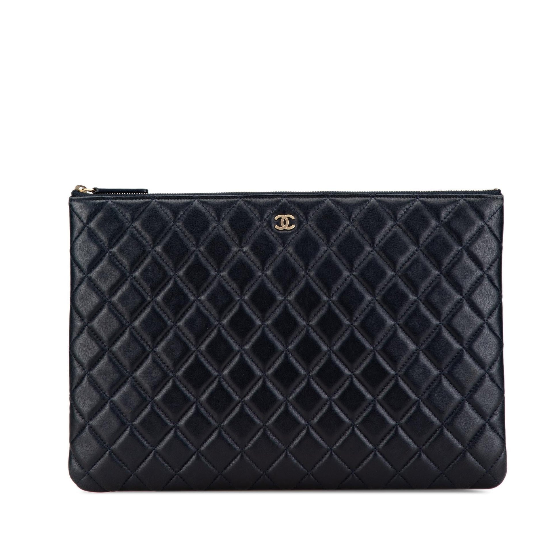 Chanel Quilted Lambskin O SHG-rJ6oqG Clutch Bag