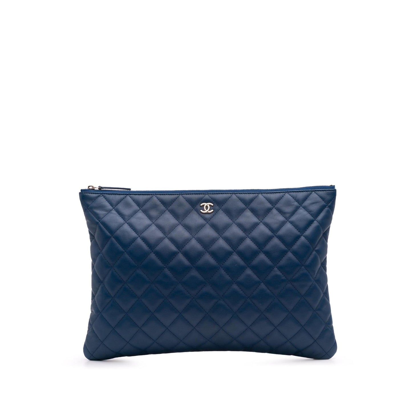 Chanel Quilted Lambskin O Clutch Bag Clutch 2