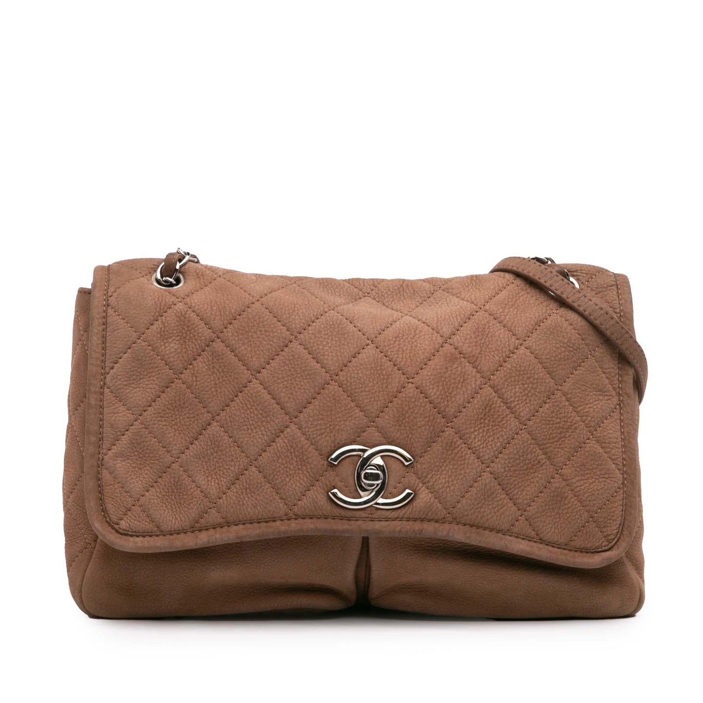 Chanel Quilted Nubuck Natural Beauty Split Pocket Handbag Flap 1