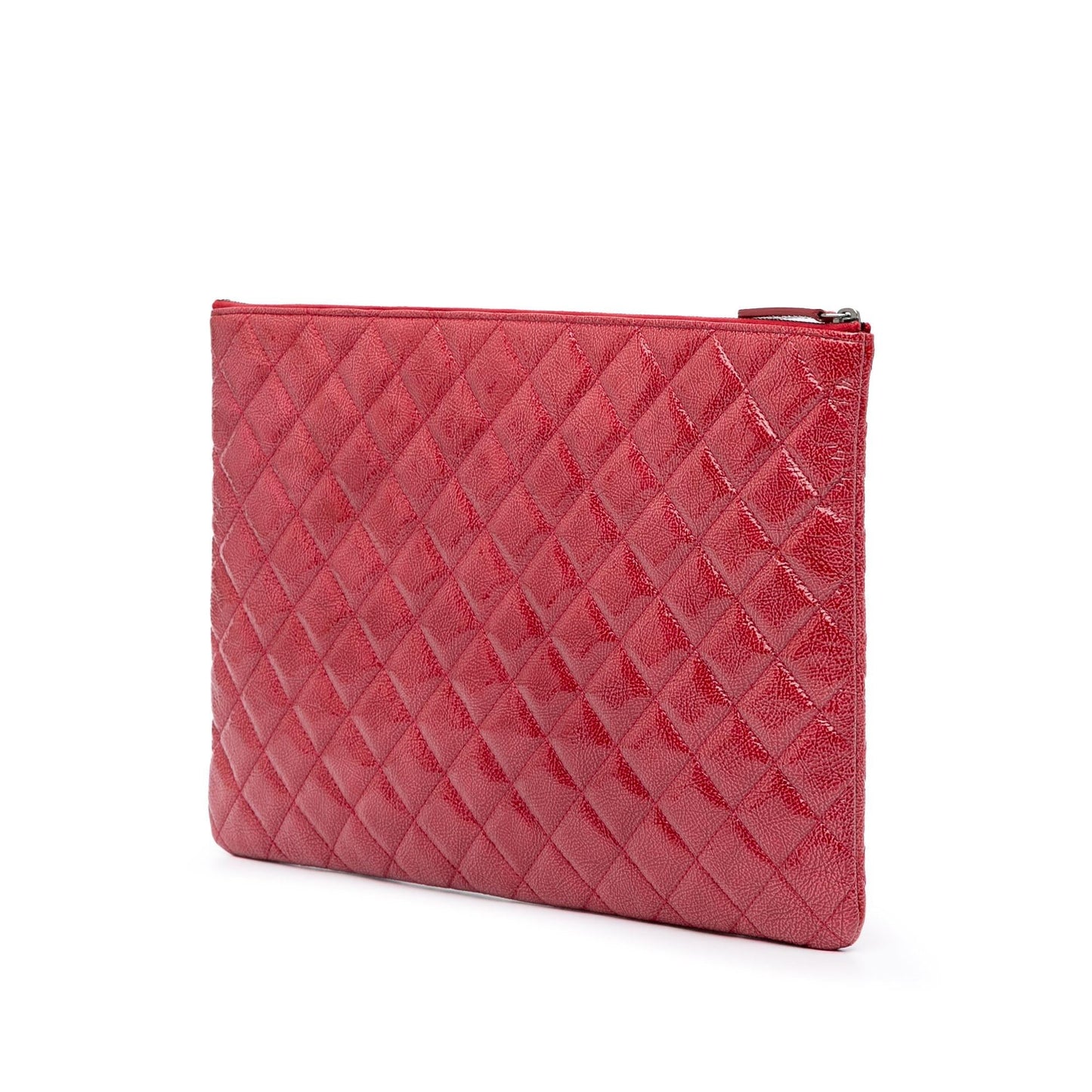 Chanel Quilted Patent O Clutch Bag Clutch 1
