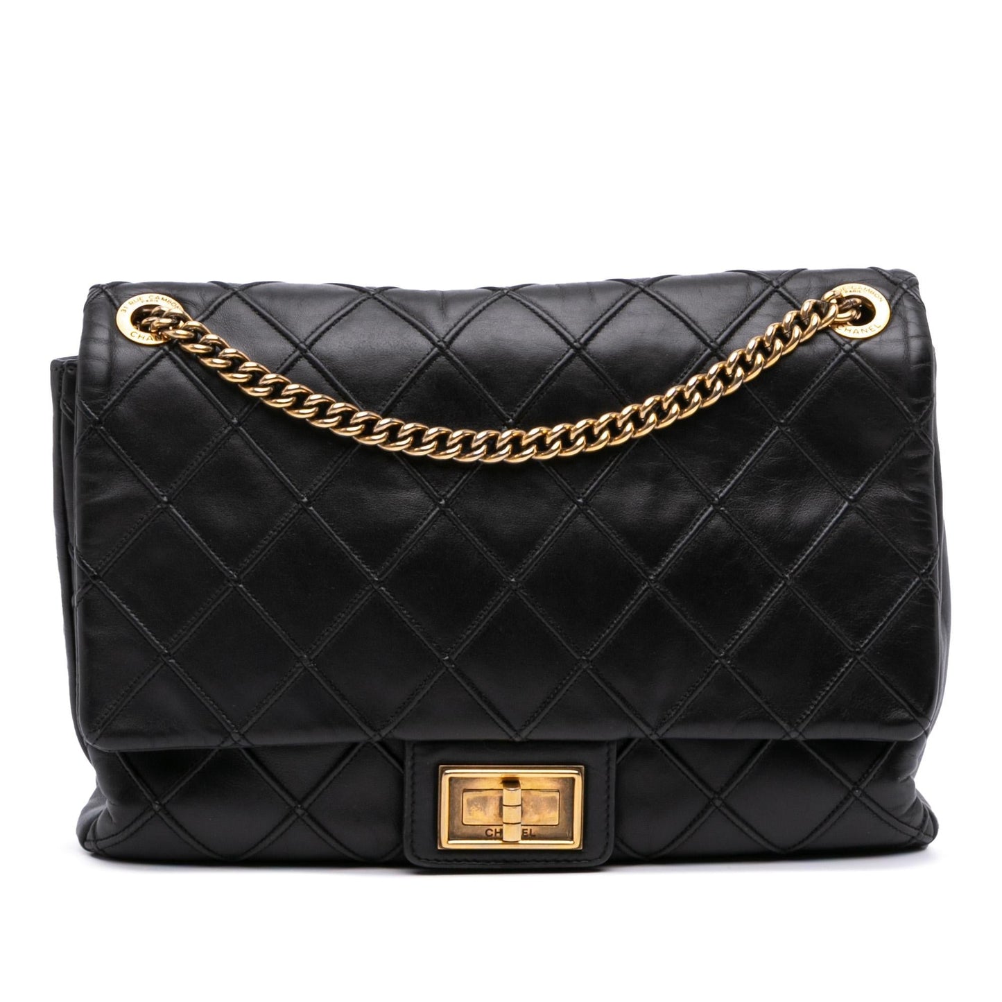Chanel Reissue 2.55 Diamond Debossed Calfskin Cosmos Handbag