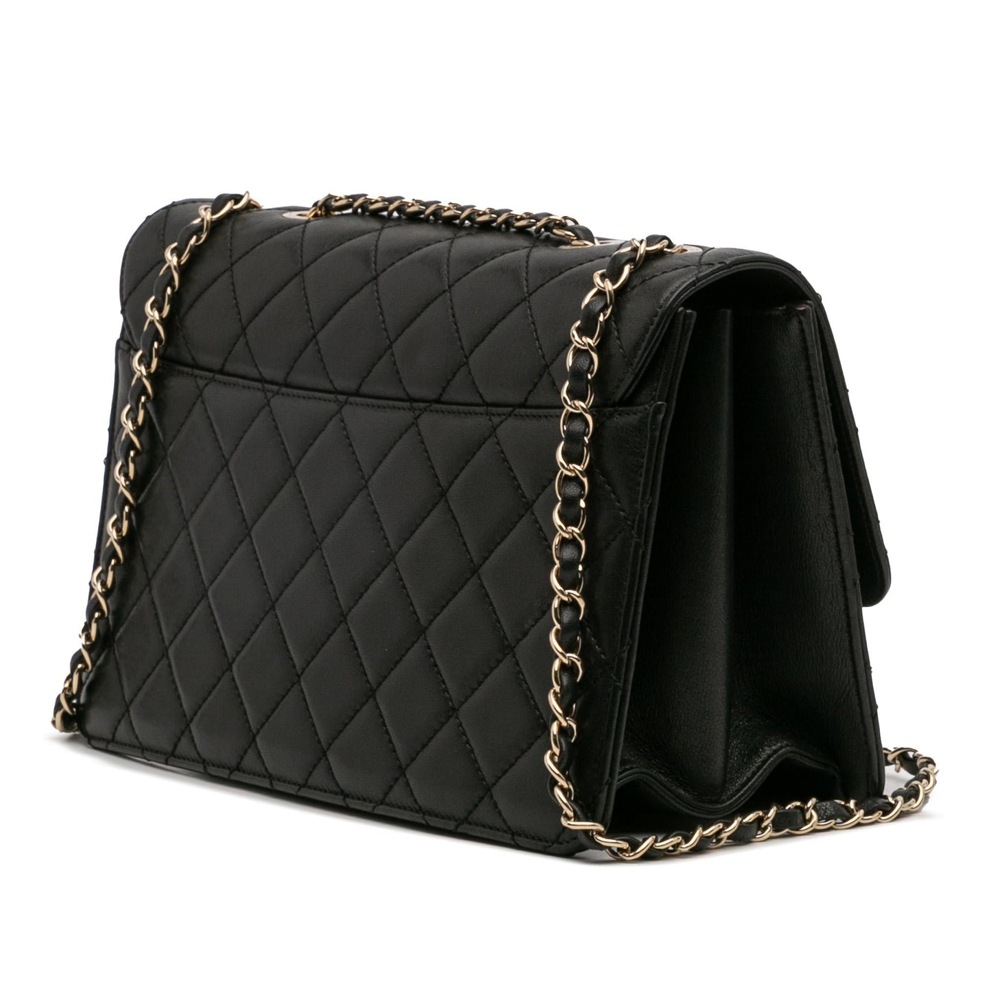 Chanel Sheepskin Beauty Flap Lock Handbag
