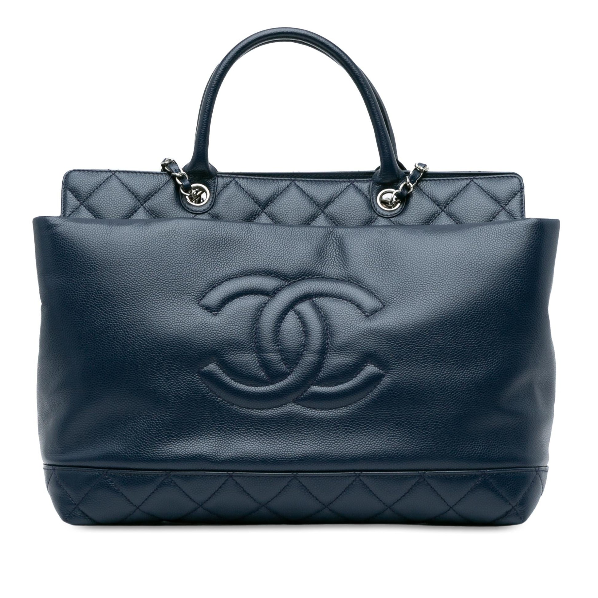 Chanel Soft Caviar Top Handle SHG-5ufwRD Leather Tote Bag