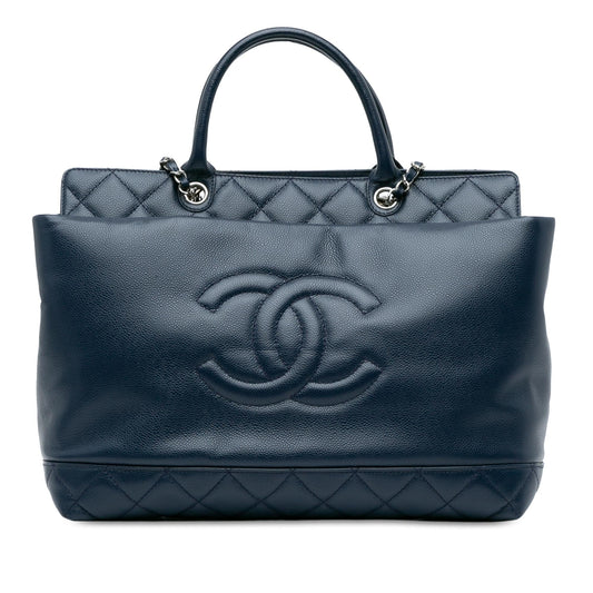 Chanel Soft Caviar Top Handle SHG-5ufwRD Leather Tote Bag