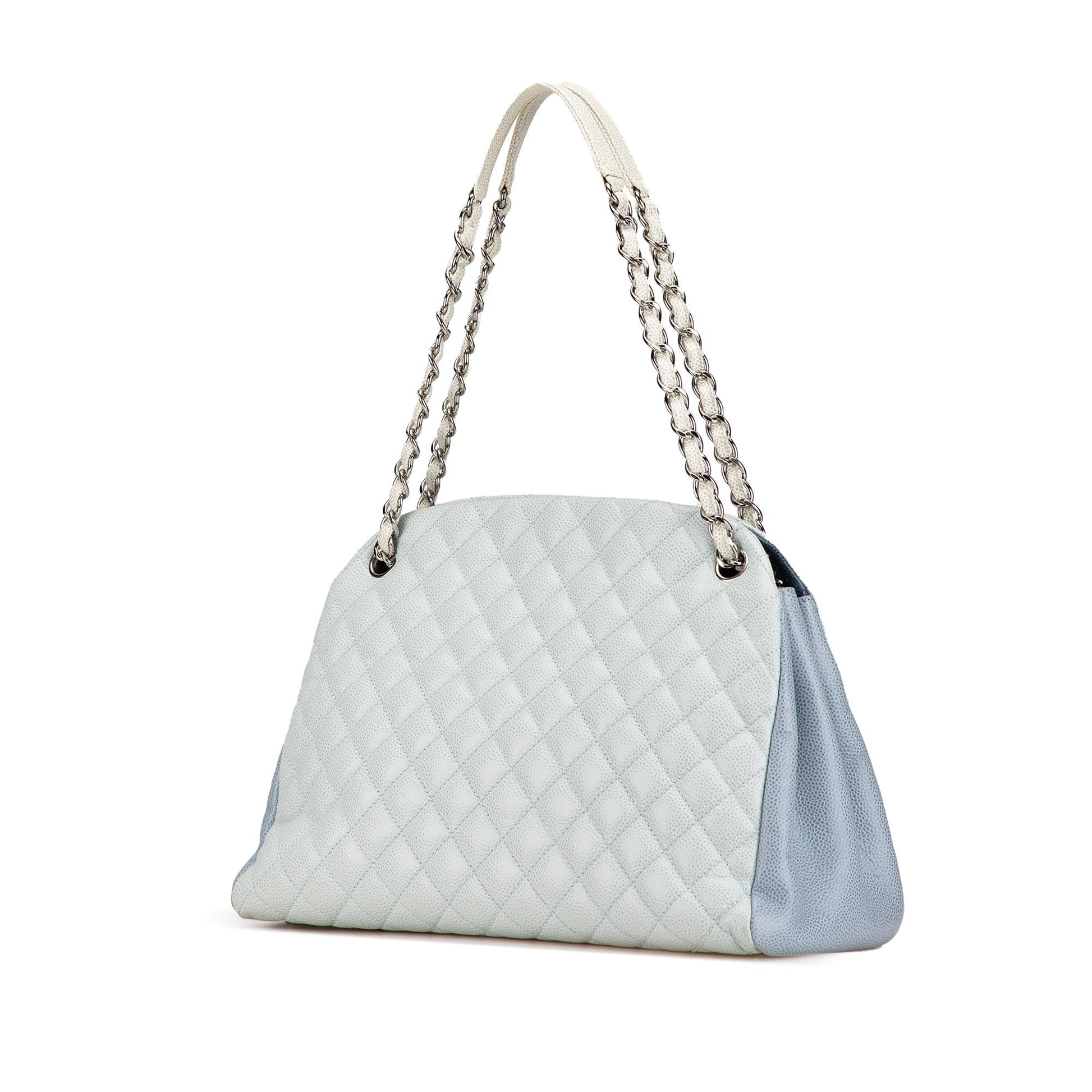 Chanel Tricolor Caviar Just Mademoiselle Bowling Handbag Bowling Bag