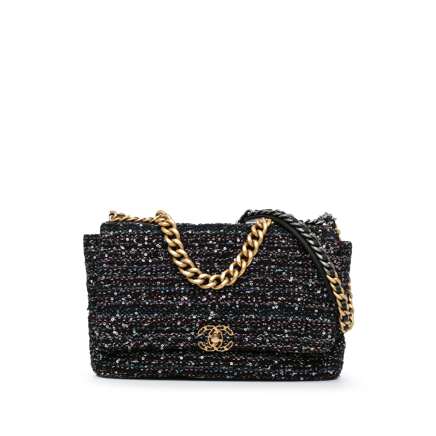 Chanel Tweed 19 Flap SHG-XMDikb Handbag