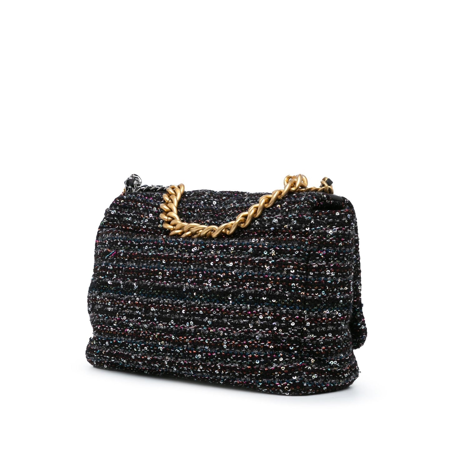 Chanel Tweed 19 Flap SHG-XMDikb Handbag