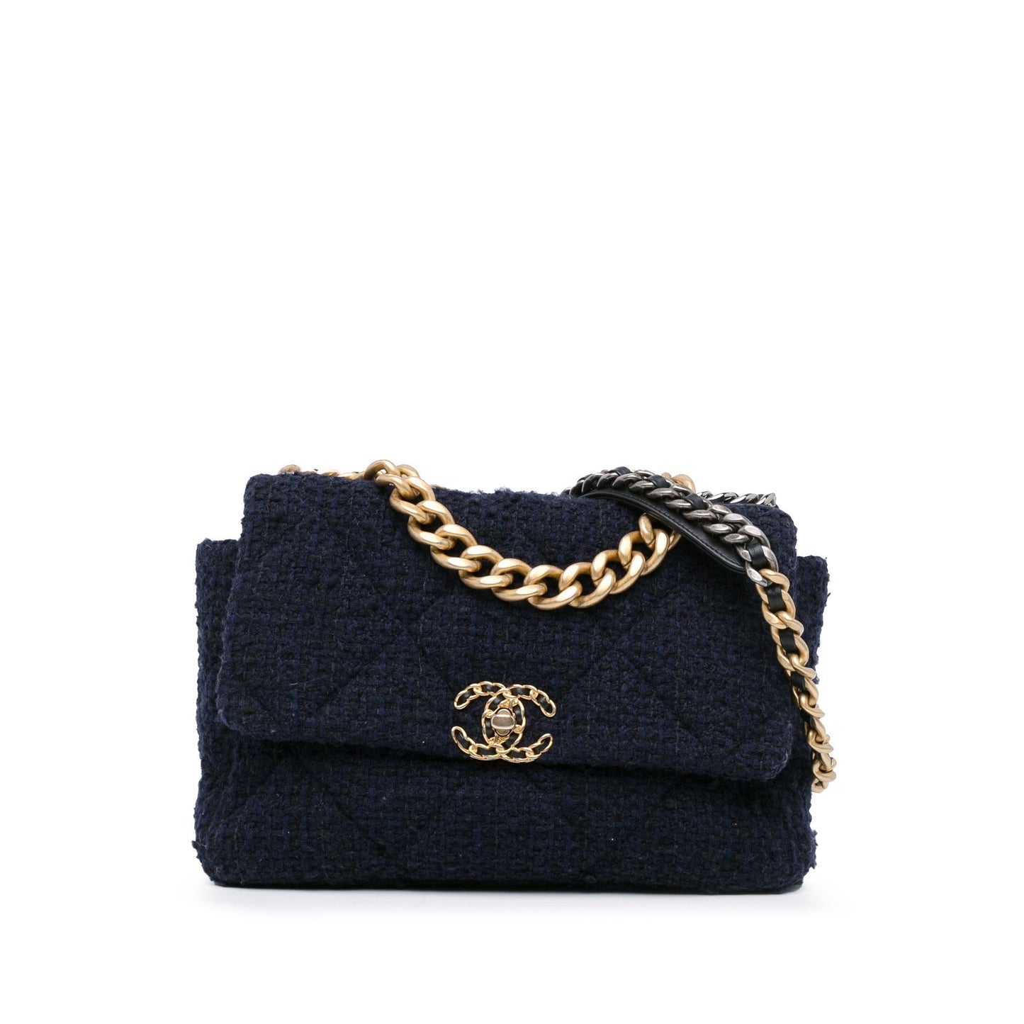 Chanel Tweed 19 Flap SHG-9y26hz Handbag
