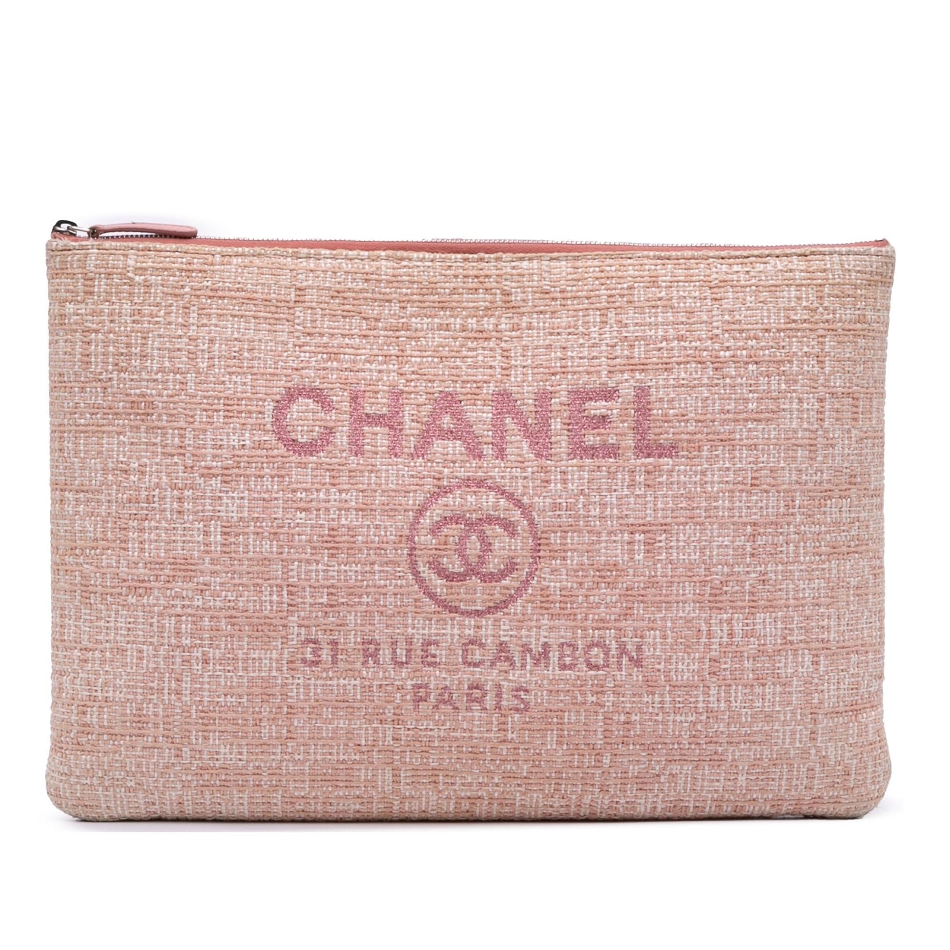 Chanel Tweed Deauville O Clutch Bag