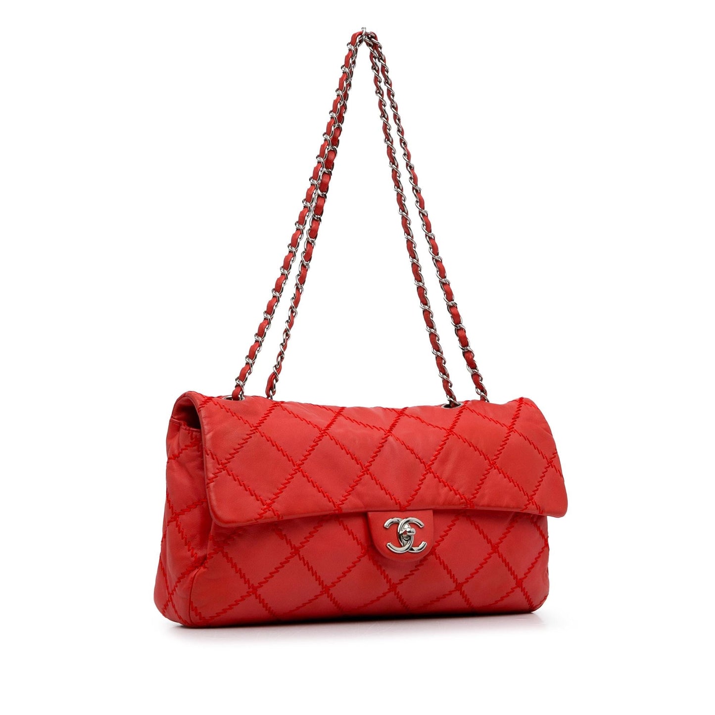 Chanel Large Ultimate Stitch Lambskin Flap (Shg-Eppuhv) Bag