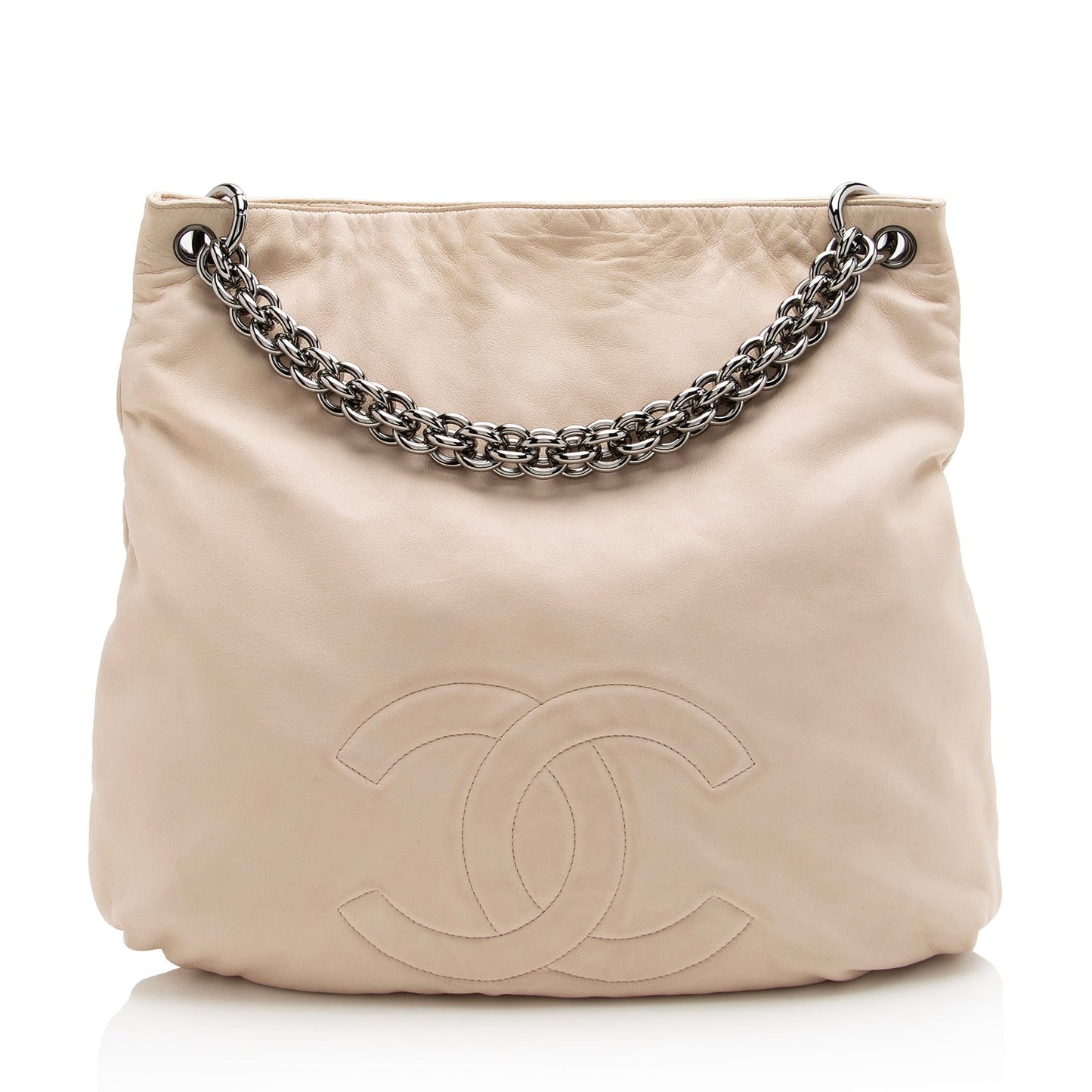 Chanel CC Hobo SHF Leather Shoulder Bag