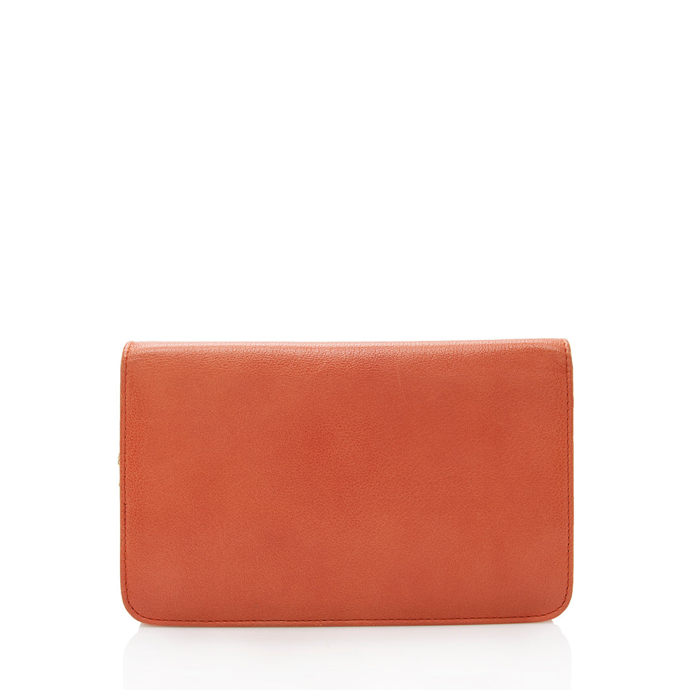 Chanel Camellia on SHF Leather Wallet Case