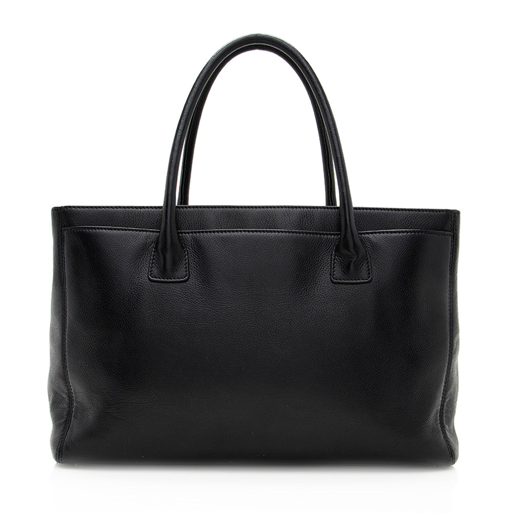 Chanel Cerf Classic Executive SHF Leather Tote Bag