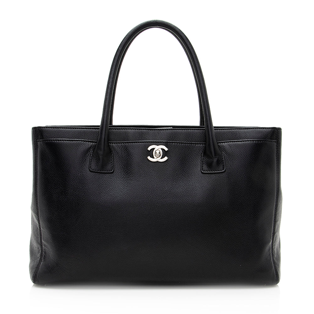Chanel Cerf Classic Executive SHF Leather Tote Bag