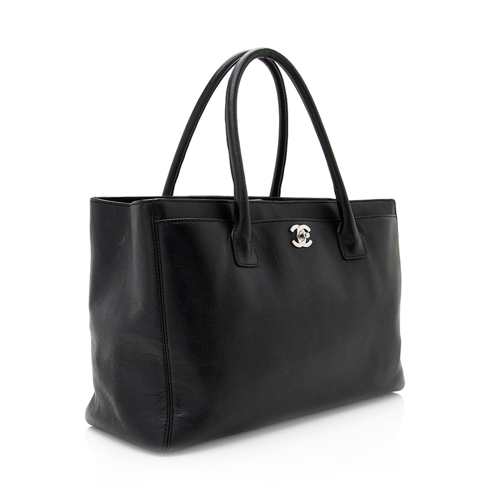 Chanel Cerf Classic Executive SHF Leather Tote Bag