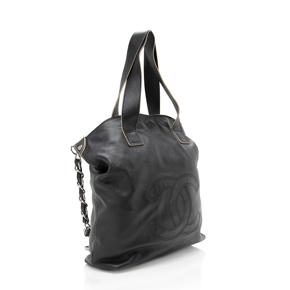 Chanel Soft Edgy - FINAL SHF Leather Tote Bag