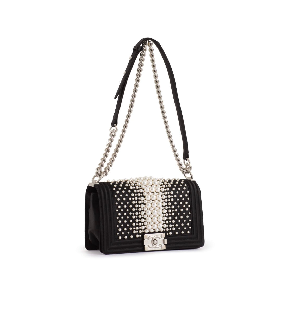 Chanel LIMITED EDITION FAUX PEARL BOY Handbag