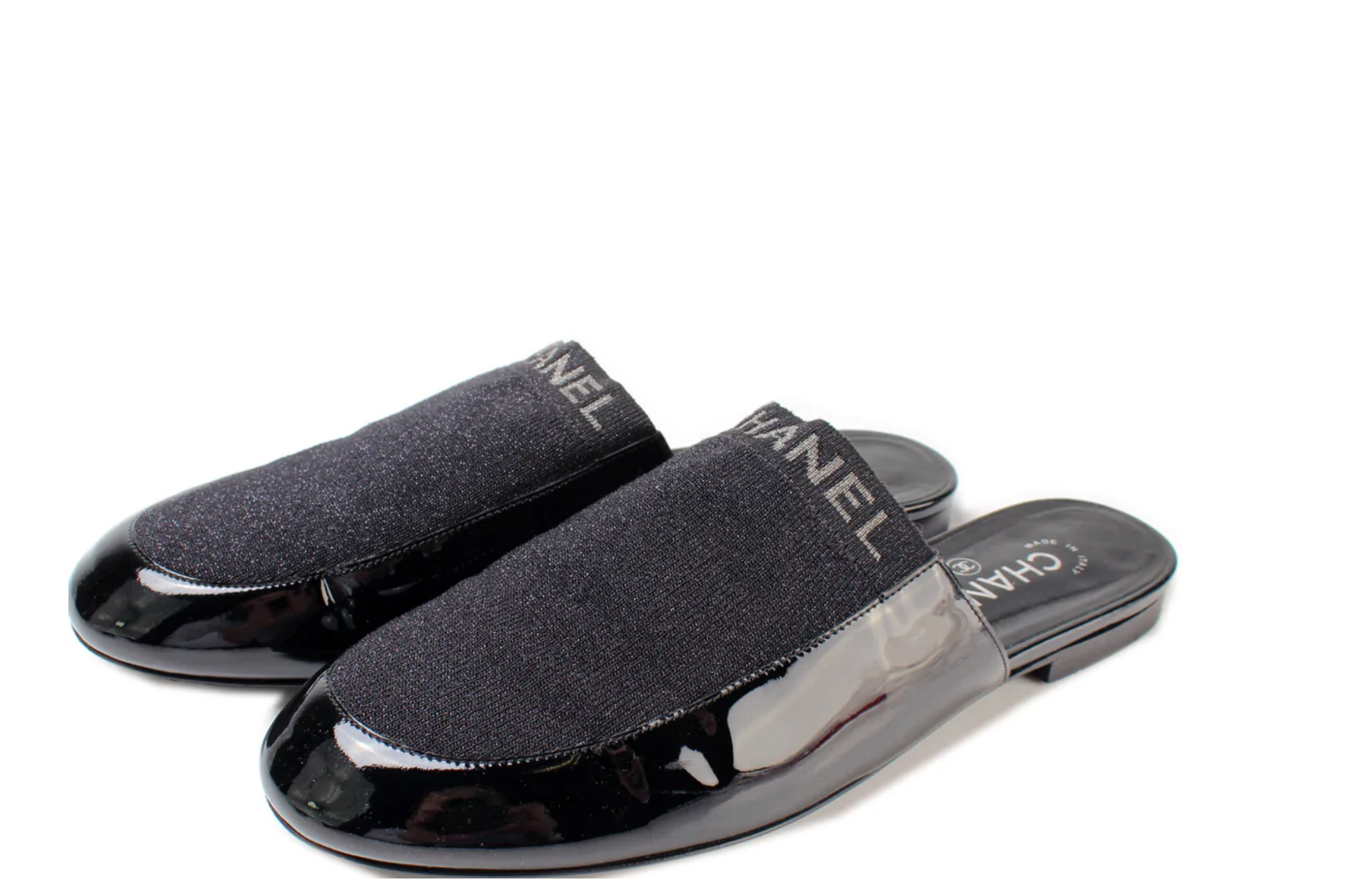 Chanel PATENT MULES SLIDES Shoes