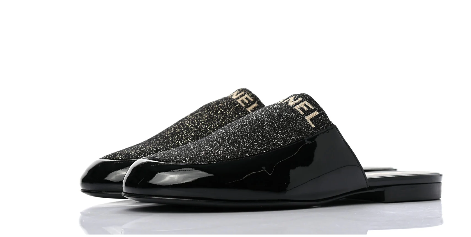 Chanel Patent Mules Slides for Women