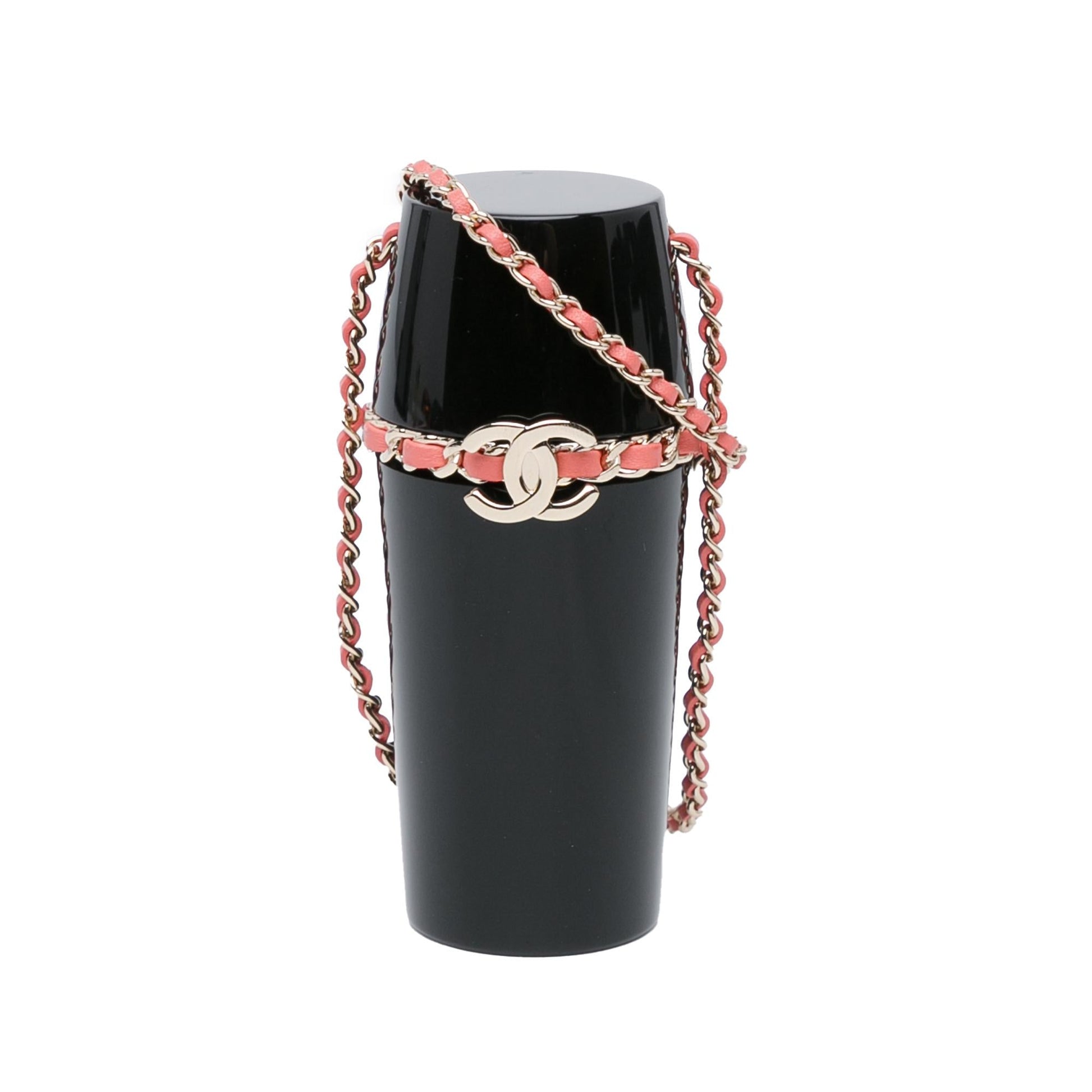 Chanel Lucite Lipstick On Handbag