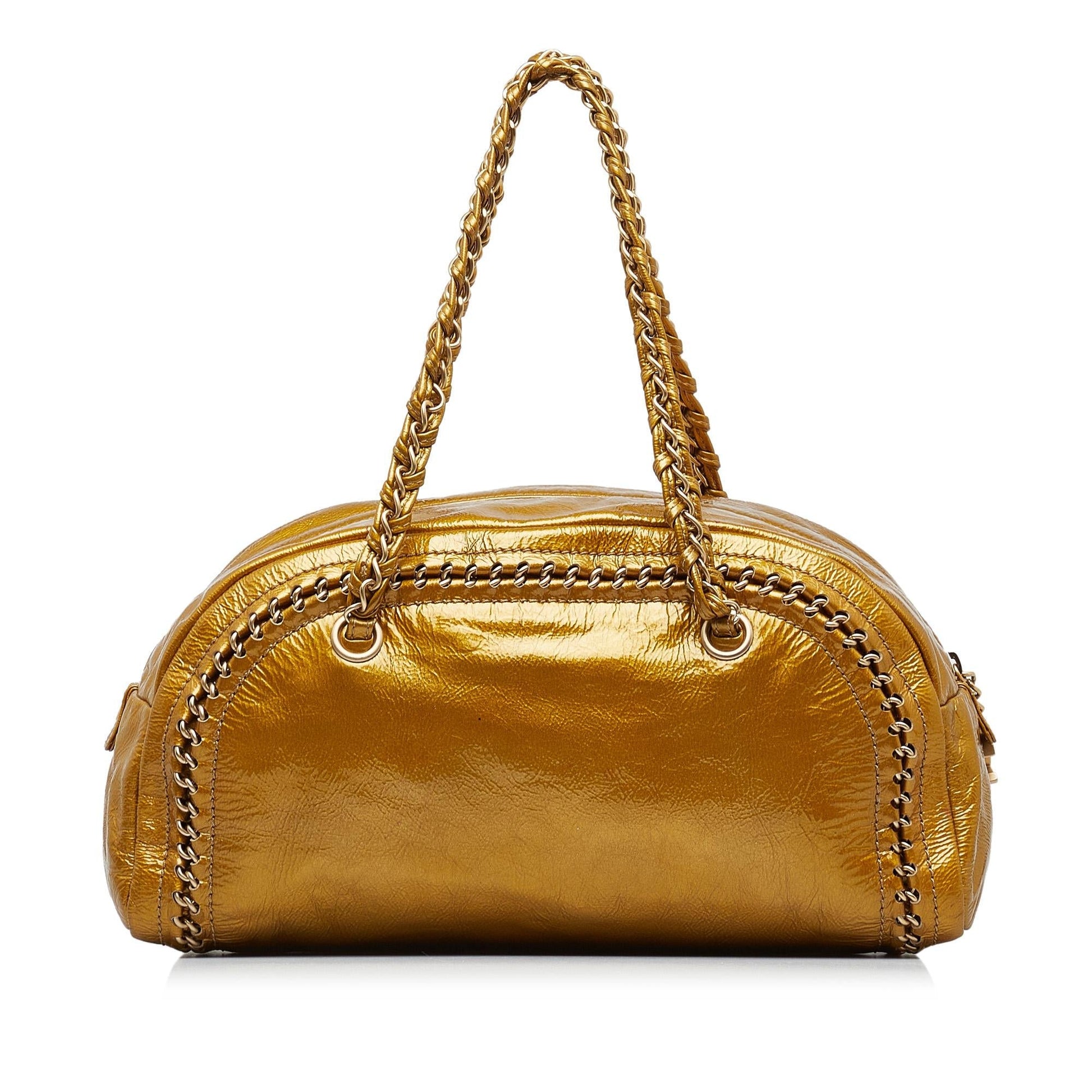 Chanel Luxe Ligne Bowler SHG-PphpRs Handbag