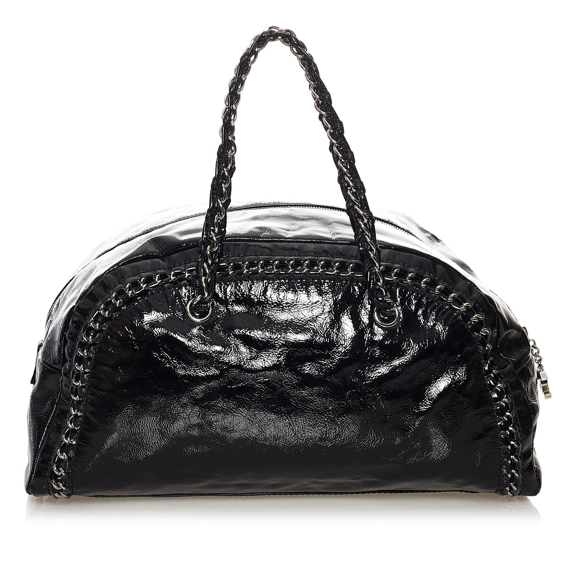 Chanel Luxe Ligne Patent SHG Leather Tote Bag